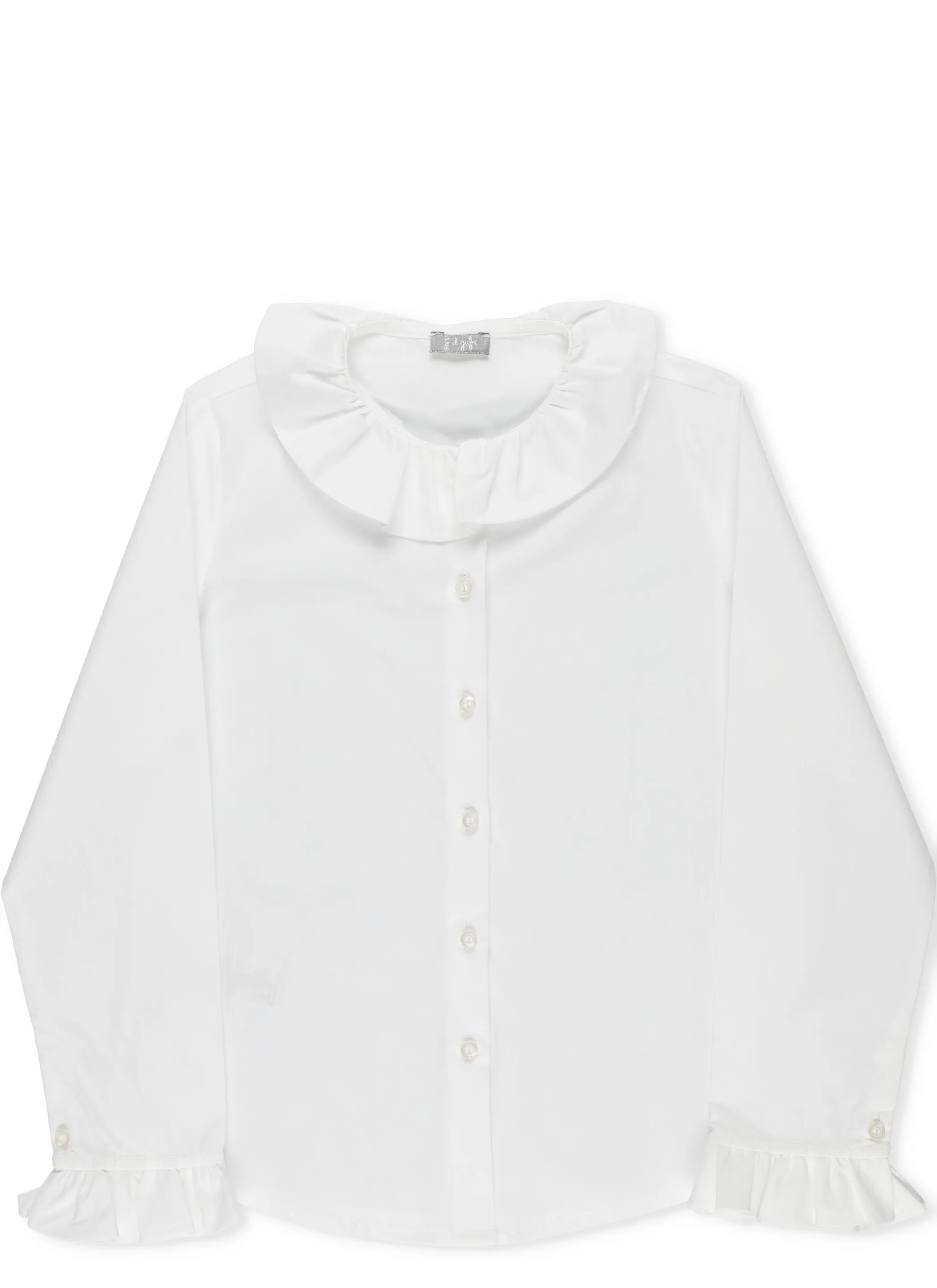 Il Gufo Ruffled Detail Shirt