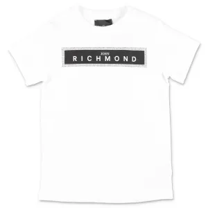 John Richmond Junior Logo Print Crewneck T-Shirt