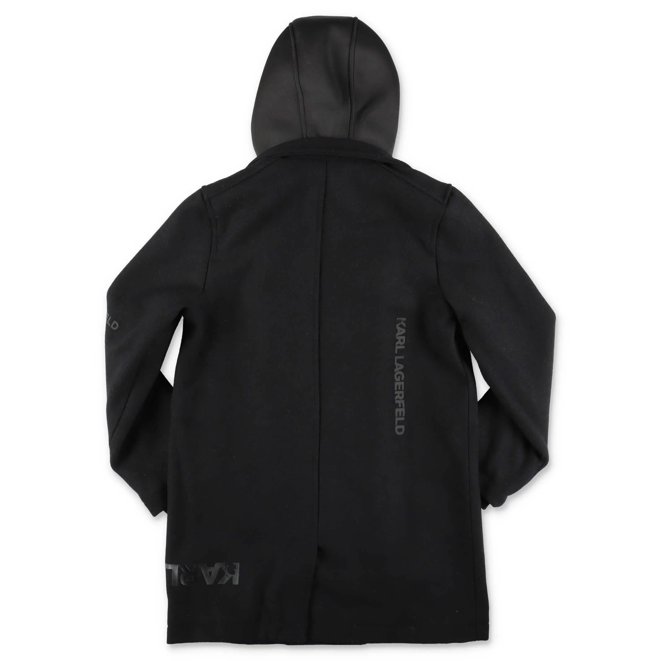 Karl Lagerfeld Kids Logo Printed Hooded Parka