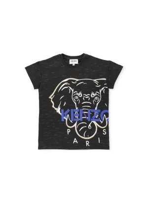 Kenzo Kids Animal Printed Crewneck T-Shirt