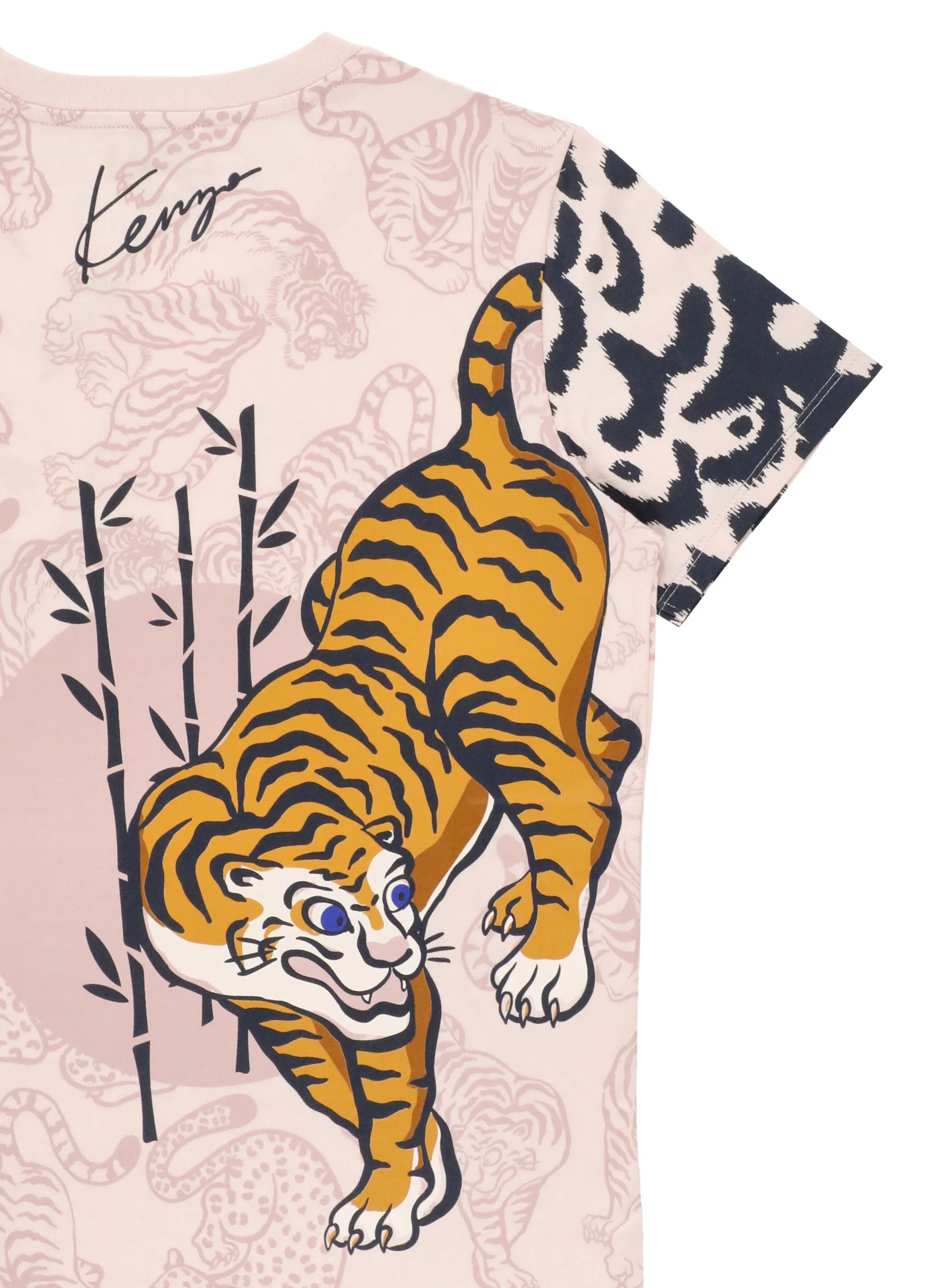 Kenzo Kids Animal Printed Crewneck T-Shirt