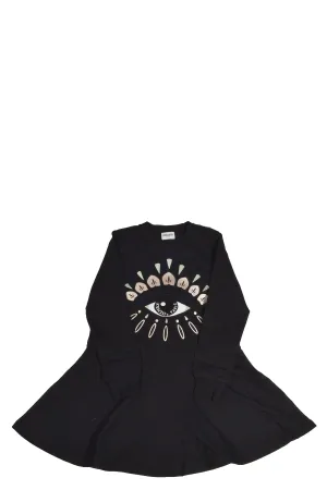 Kenzo Kids Graphic Printed Sweatshirt Dress