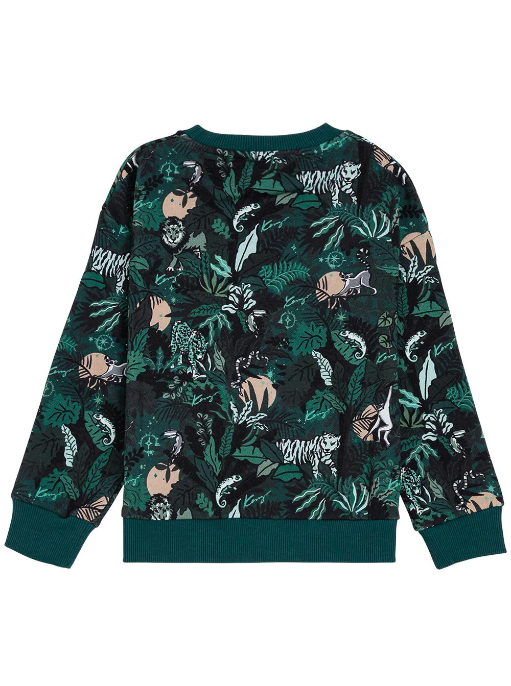 Kenzo Kids Logo Embroidered Crewneck Sweatshirt