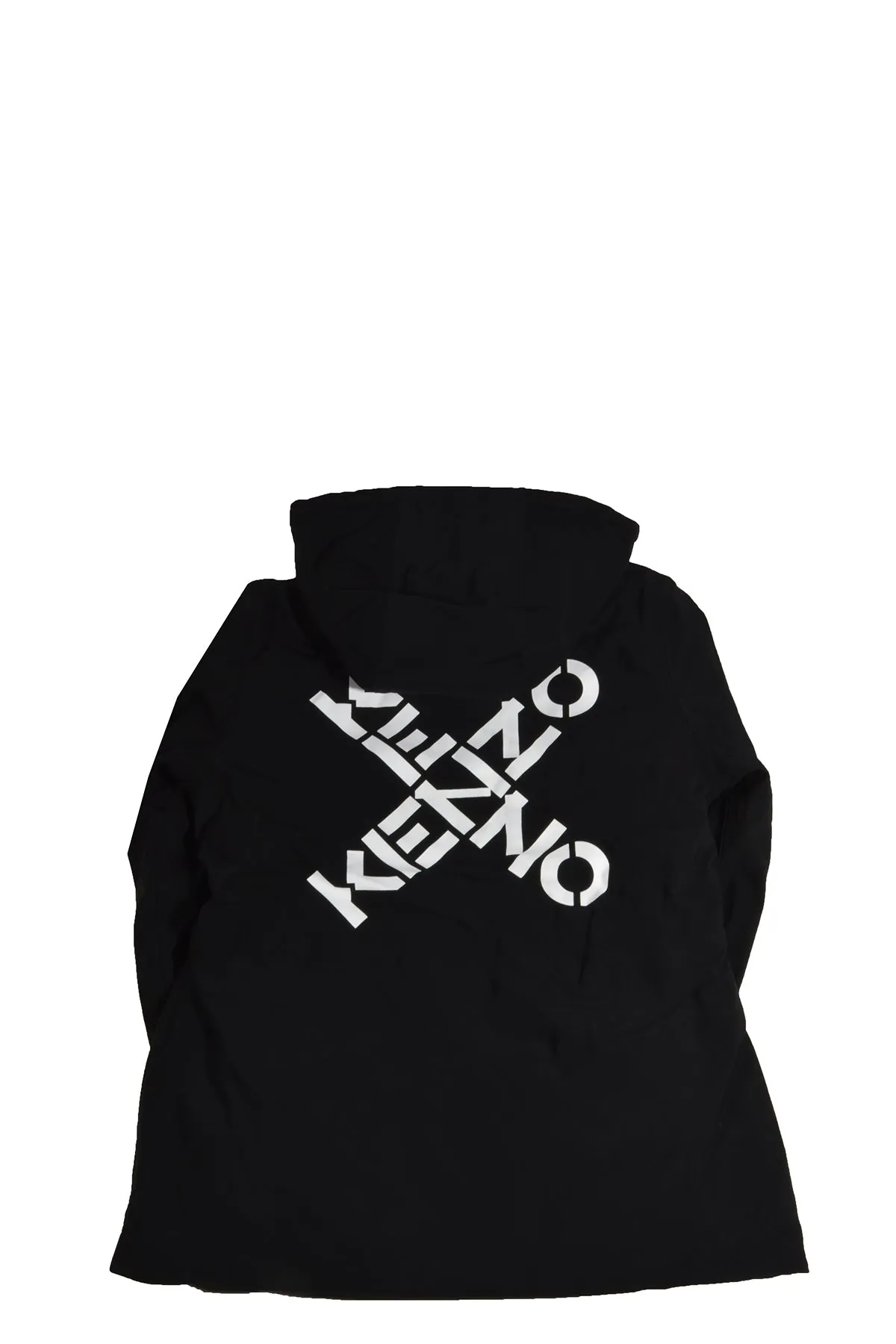 Kenzo Kids Logo Printed Hooded Zipped Jacket
