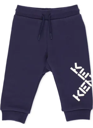 Kenzo Kids Logo Printed Track Trousers