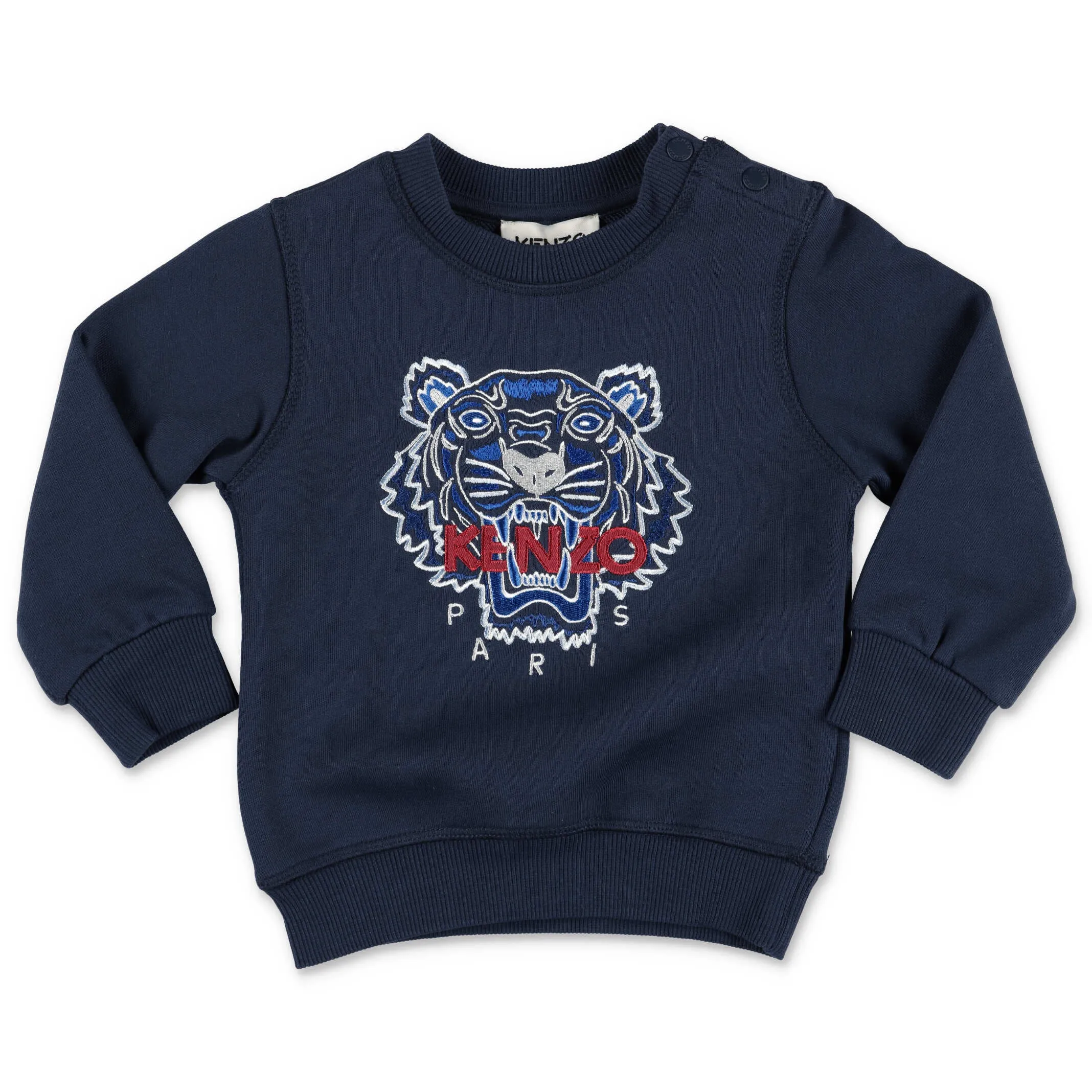 Kenzo Kids Tiger Embroidered Crewneck Sweatshirt