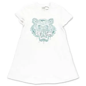 Kenzo Kids Tiger Embroidered T-Shirt Dress