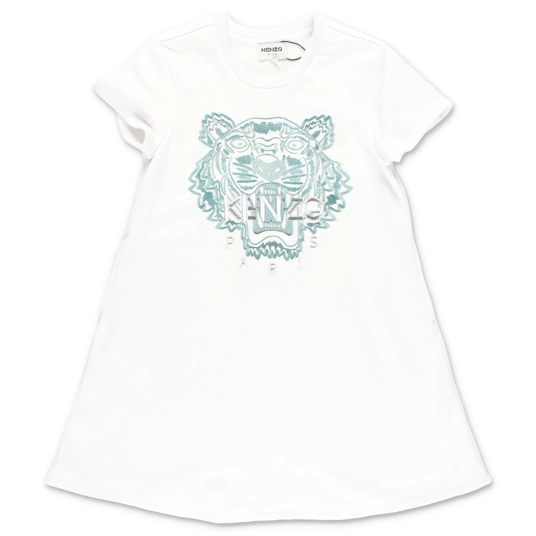Kenzo Kids Tiger Embroidered T-Shirt Dress