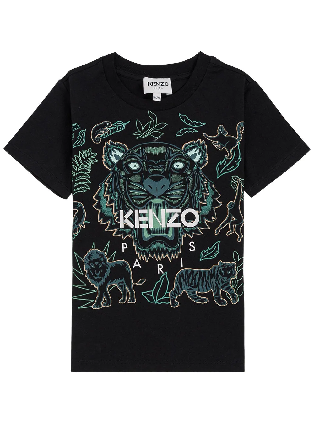 Kenzo Kids Tiger Print Crewneck T-Shirt