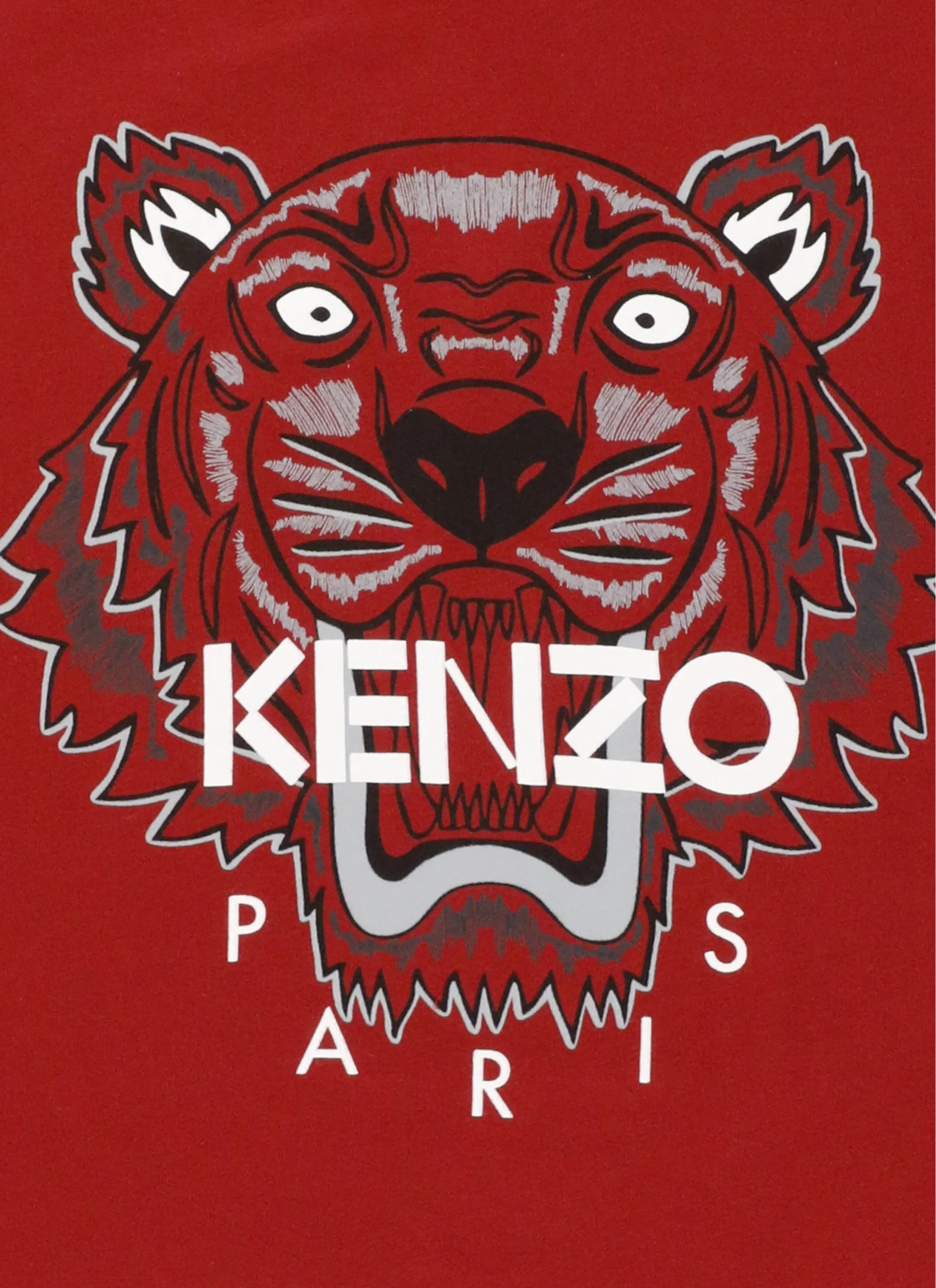 Kenzo Kids Tiger Printed Long Sleeve T-Shirt