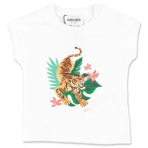 Kenzo Kids Tiger Printed T-Shirt