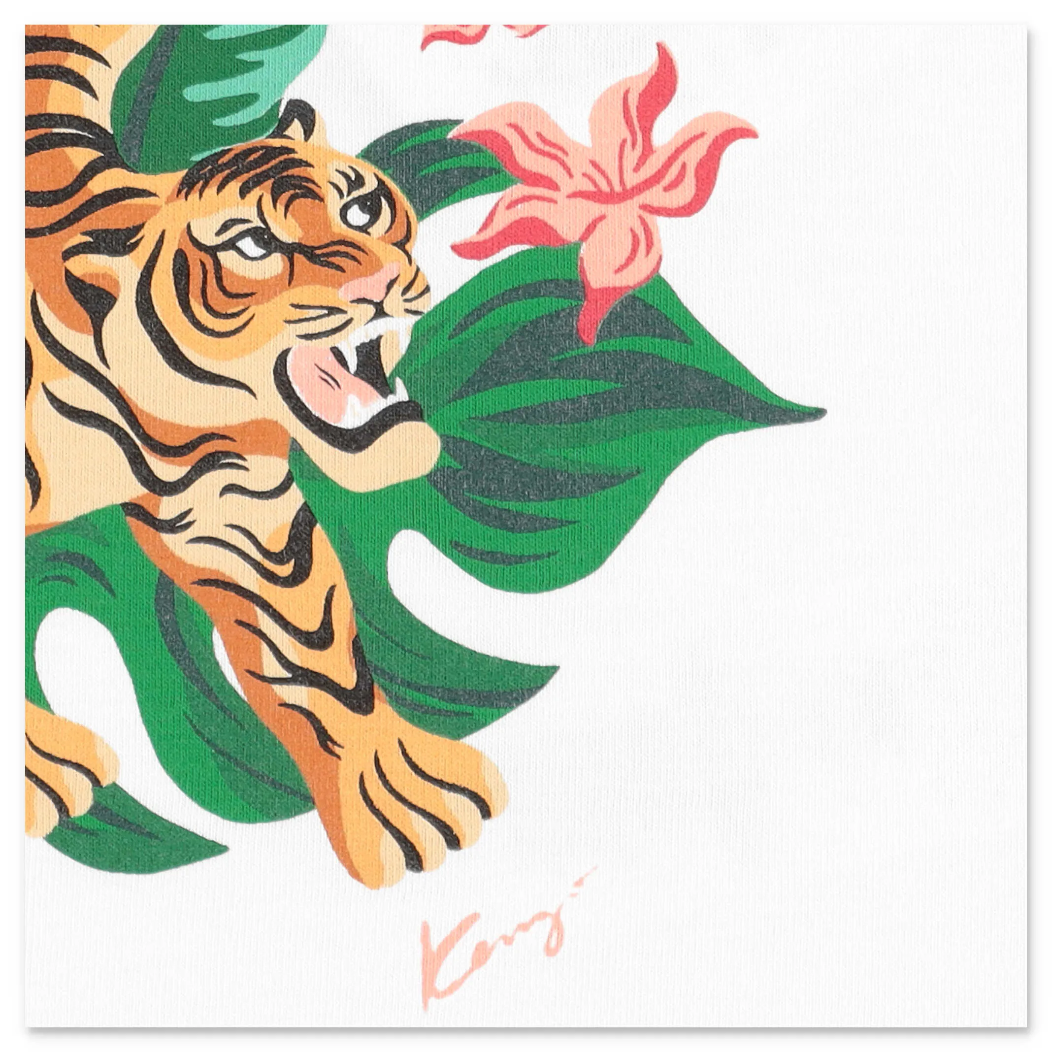 Kenzo Kids Tiger Printed T-Shirt