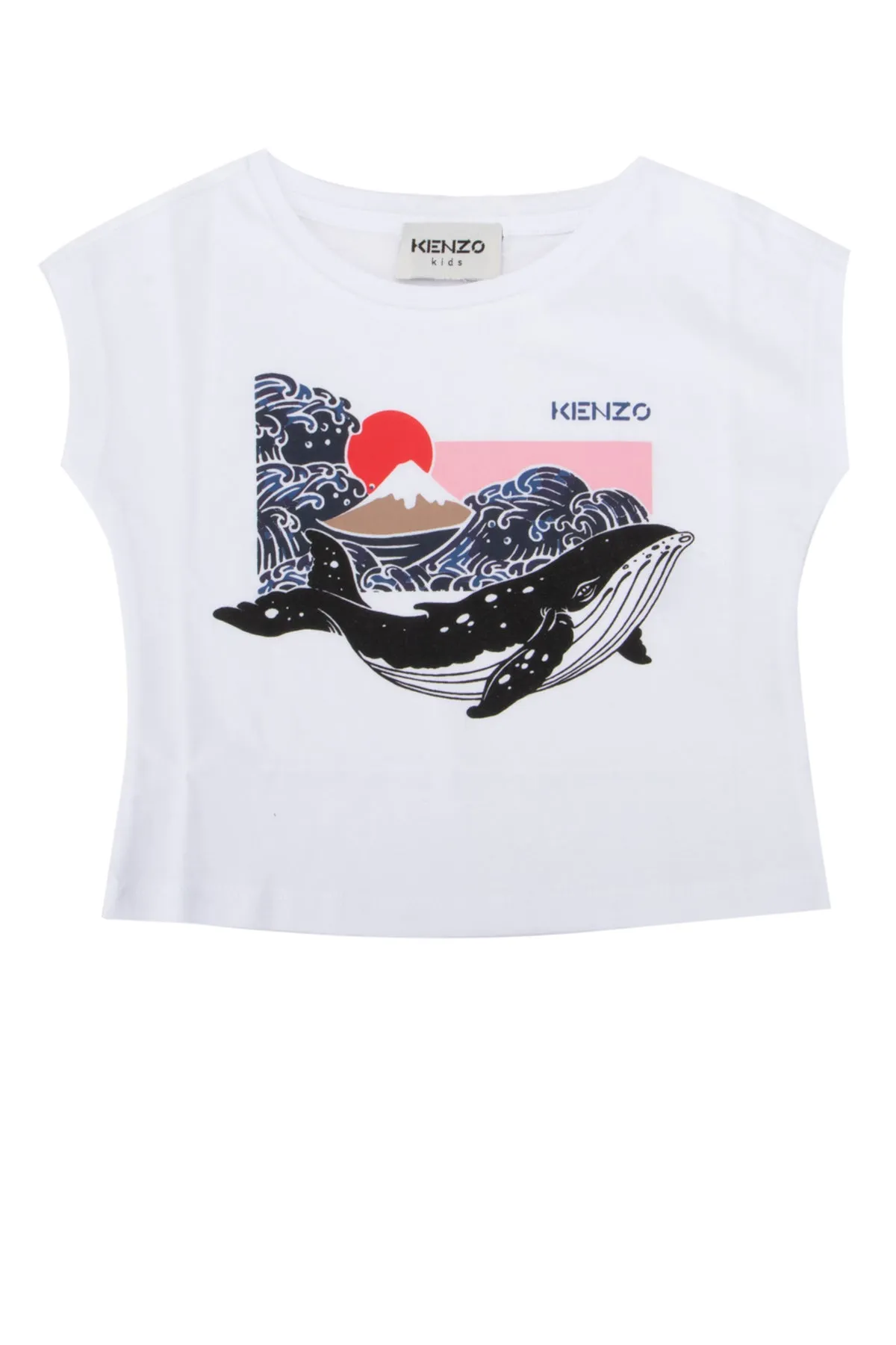Kenzo Kids Whale Printed T-Shirt