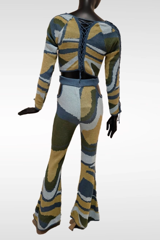 Knitwear Top & Pants Set  BLUE/ MIXED