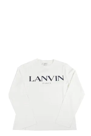 Lanvin Enfant Logo Printed Long Sleeve T-Shirt