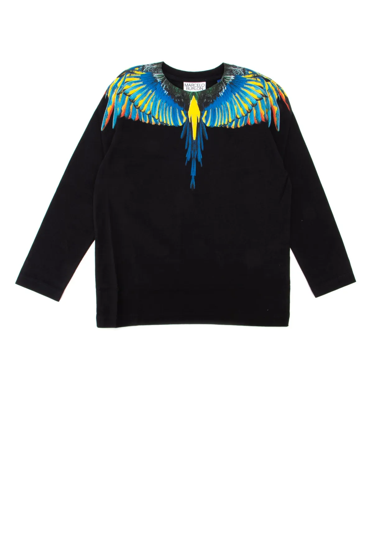 Marcelo Burlon County Of Milan Kids Wings Printed Long Sleeve T-Shirt