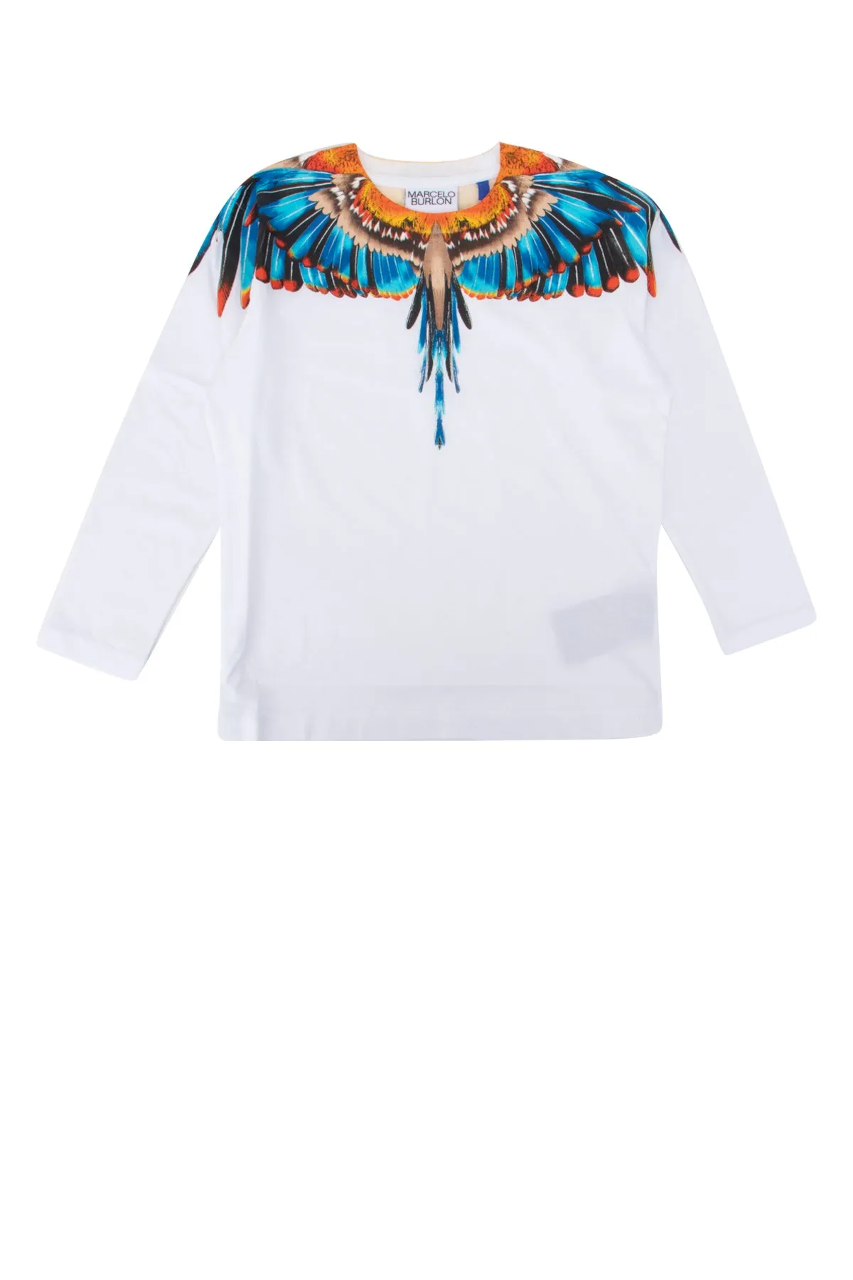 Marcelo Burlon County Of Milan Kids Wings Printed Long Sleeve T-Shirt