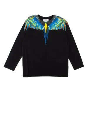 Marcelo Burlon County Of Milan Kids Wings Printed Long Sleeve T-Shirt