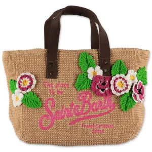 Mc2 Saint Barth Kids Helene Flower Detail Tote Bag
