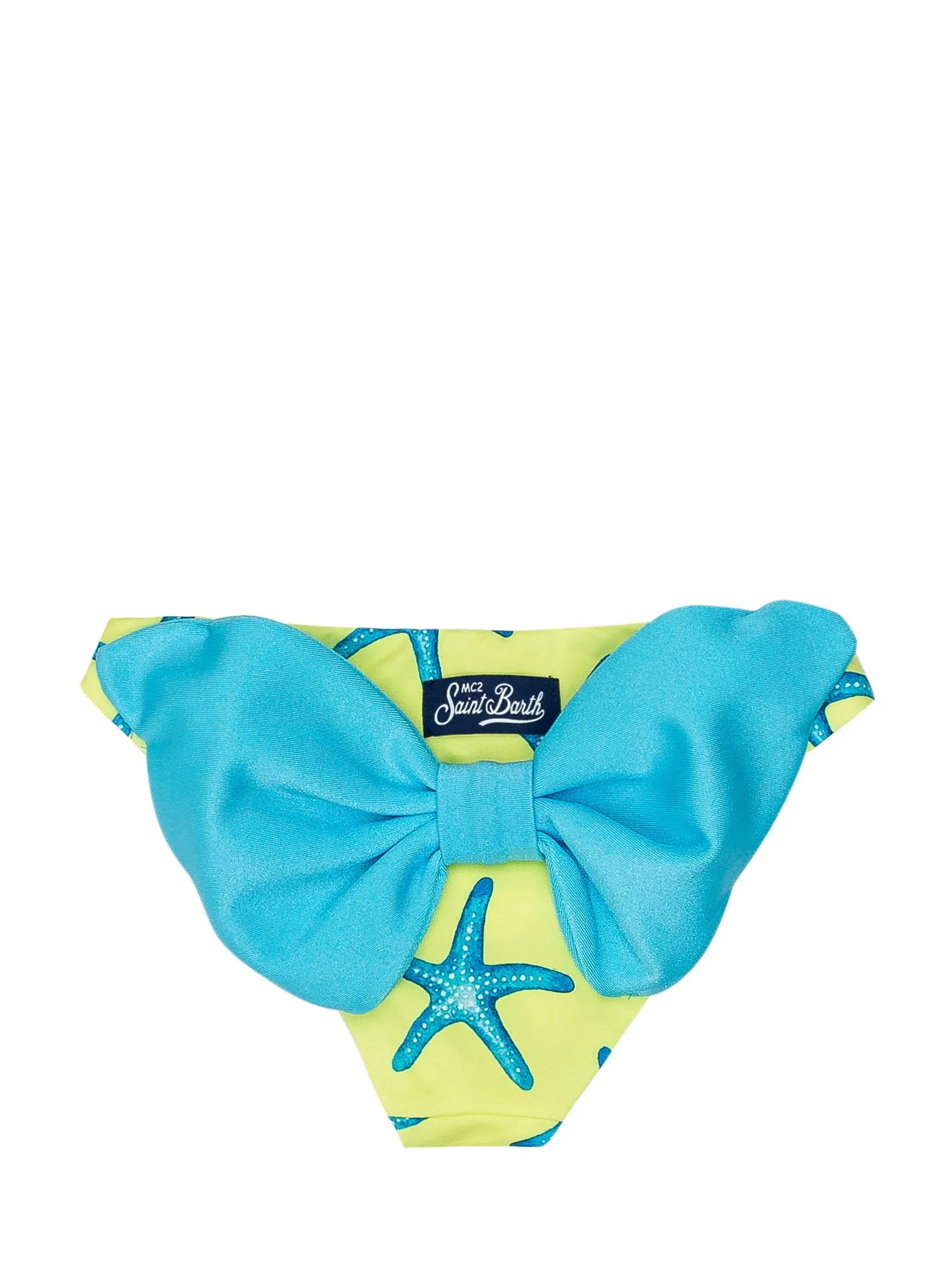 Mc2 Saint Barth Kids Starfish Printed Bow Detail Bikini Bottoms