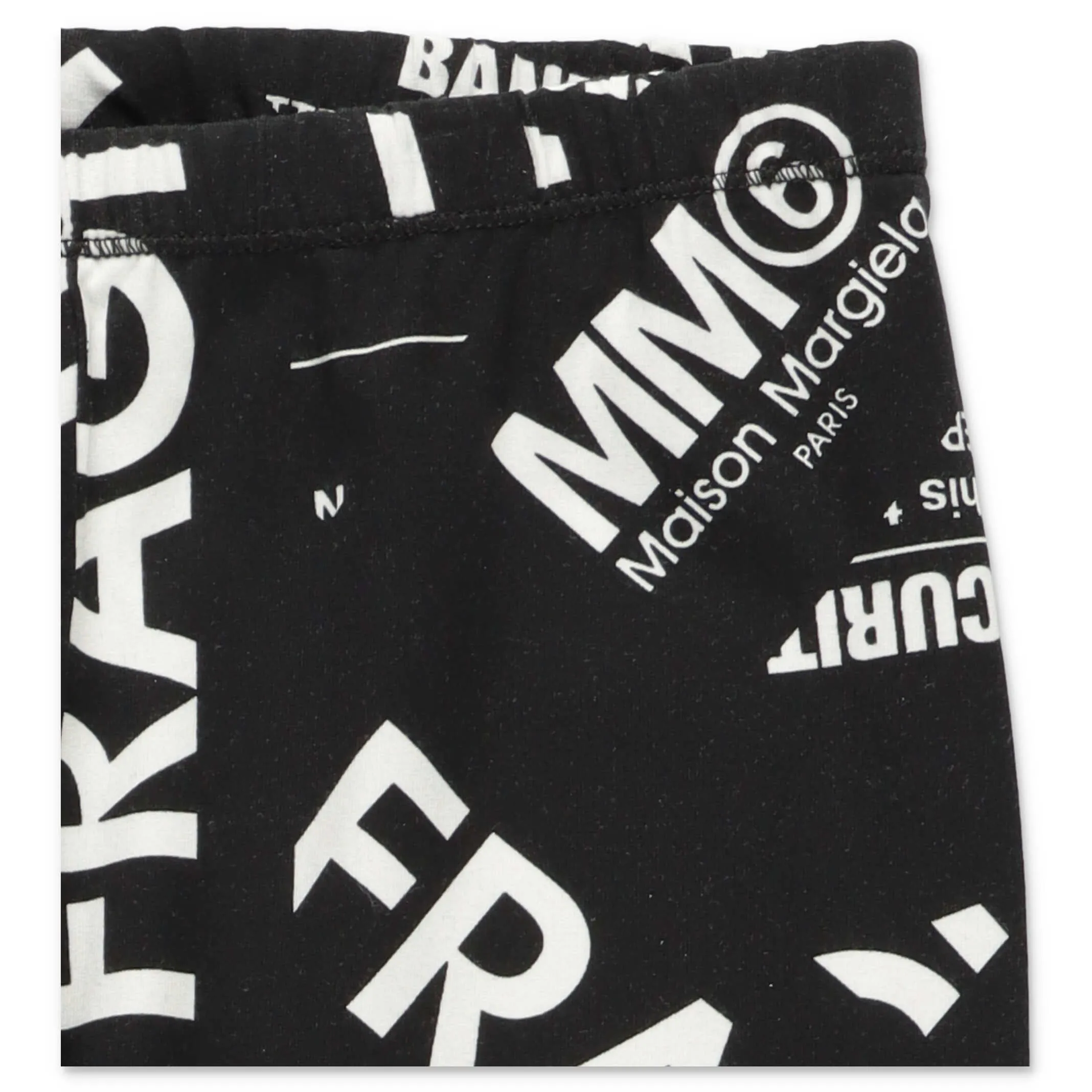 MM6 Maison Margiela Kids Allover Fragile Printed Leggings