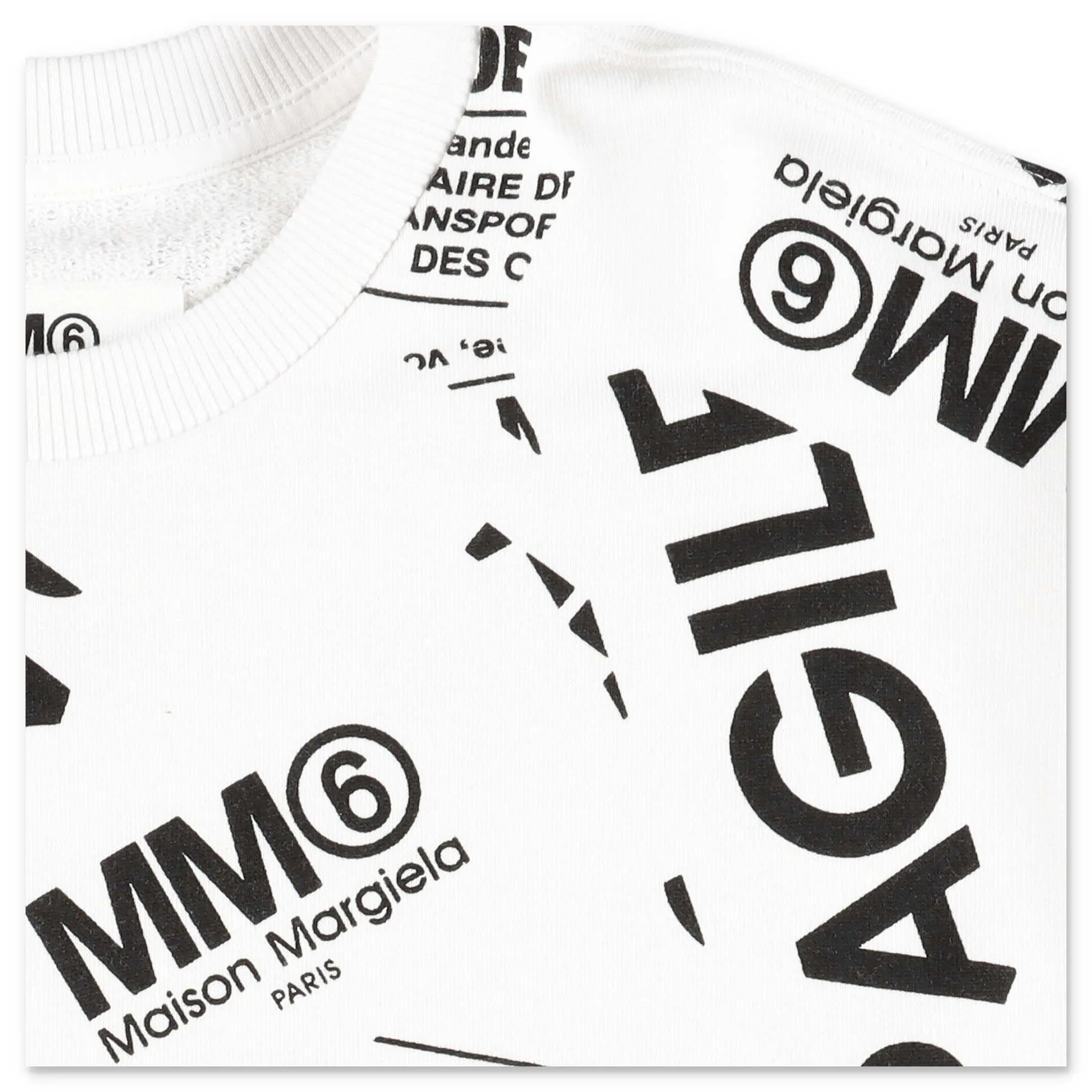 MM6 Maison Margiela Kids Allover Fragile Printed Sweatshirt