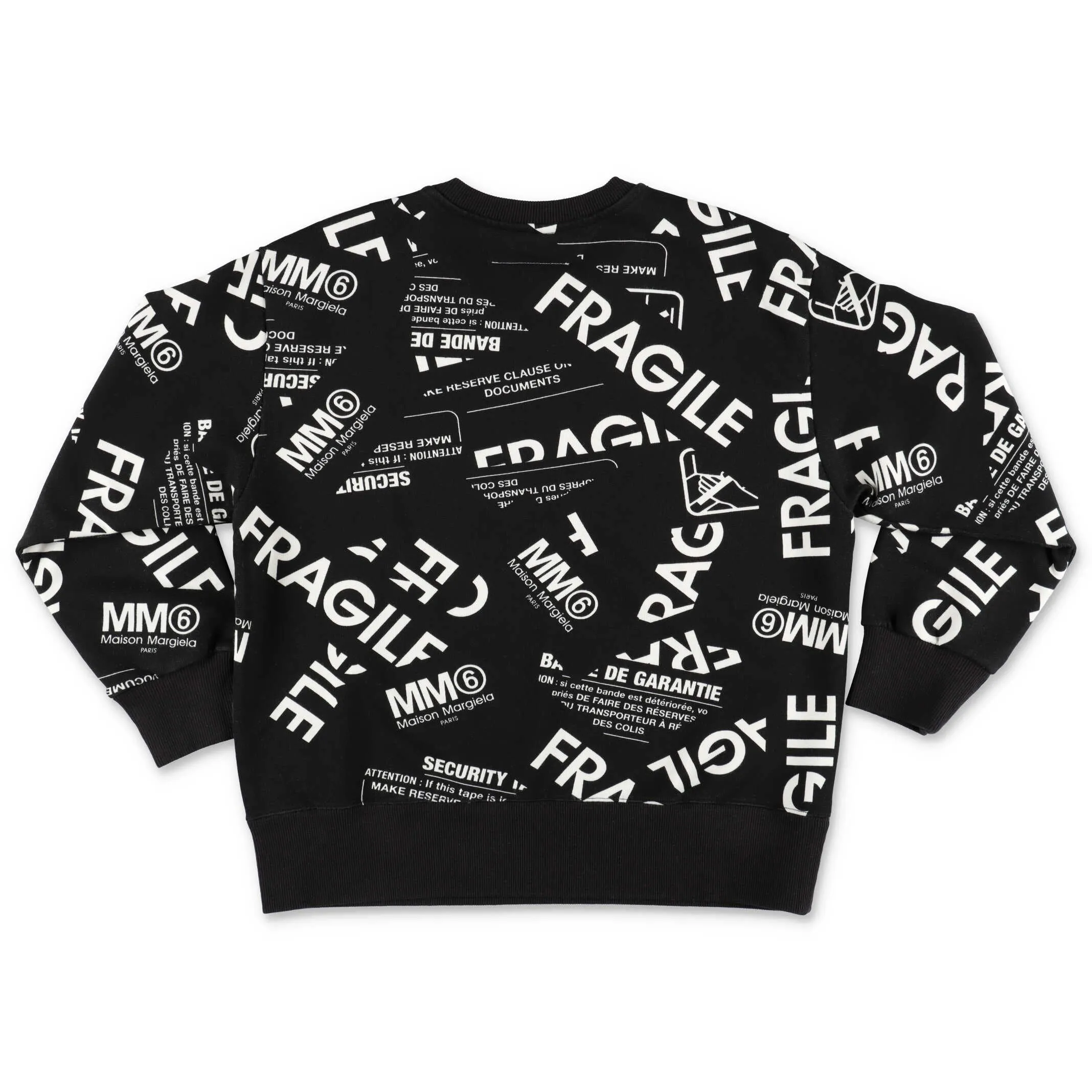 MM6 Maison Margiela Kids Allover Fragile Printed Sweatshirt