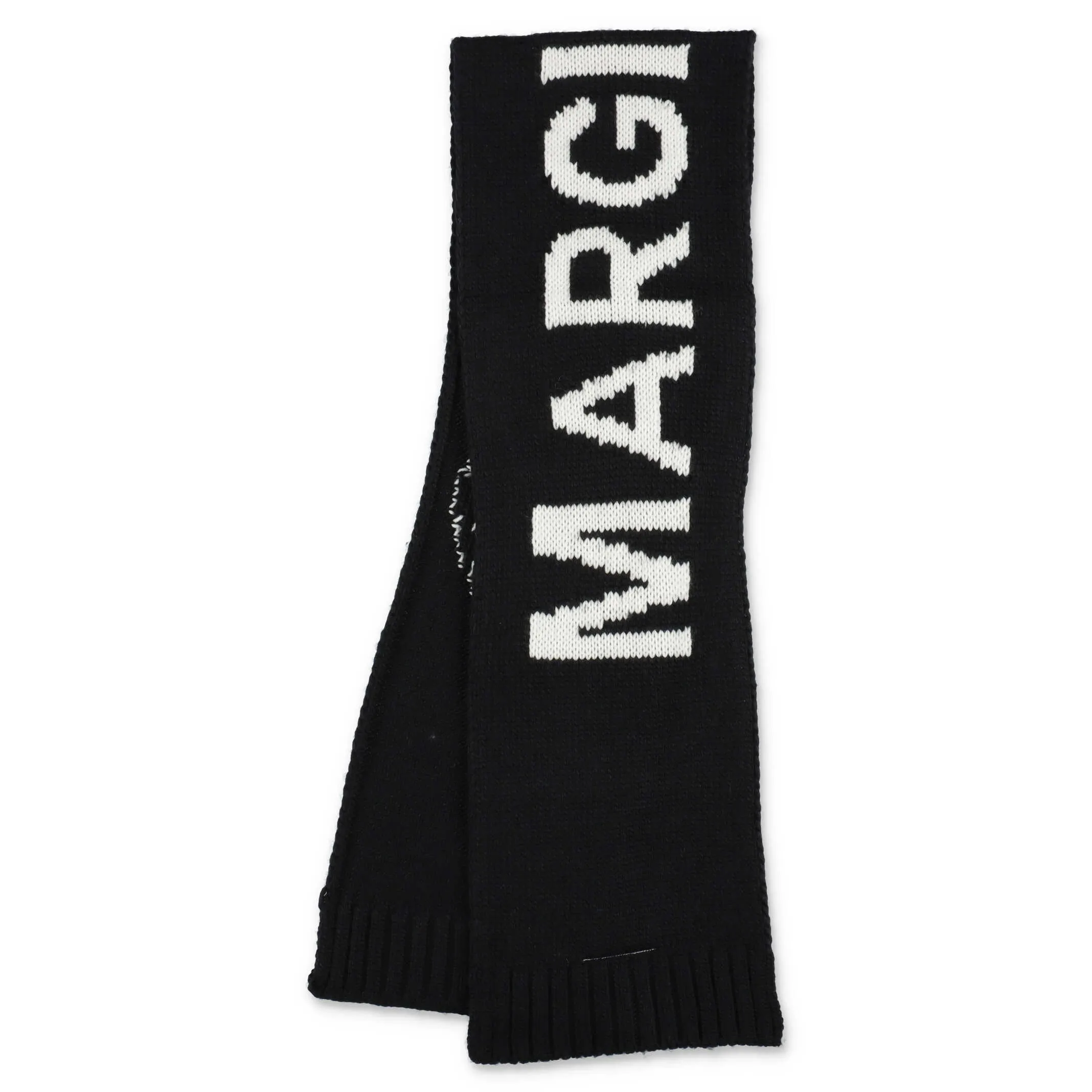 MM6 Maison Margiela Kids Logo Intarsia Knit Scarf