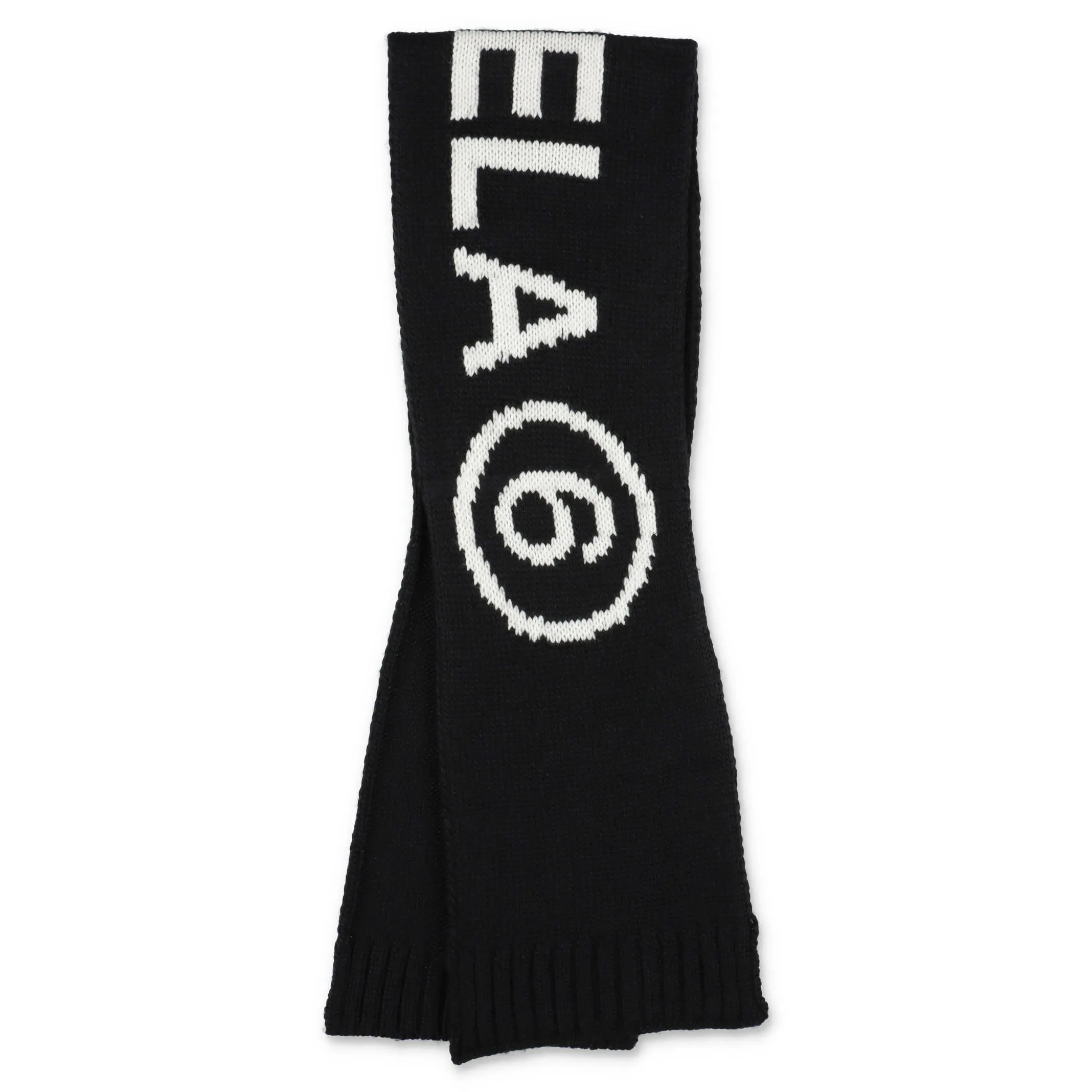 MM6 Maison Margiela Kids Logo Intarsia Knit Scarf
