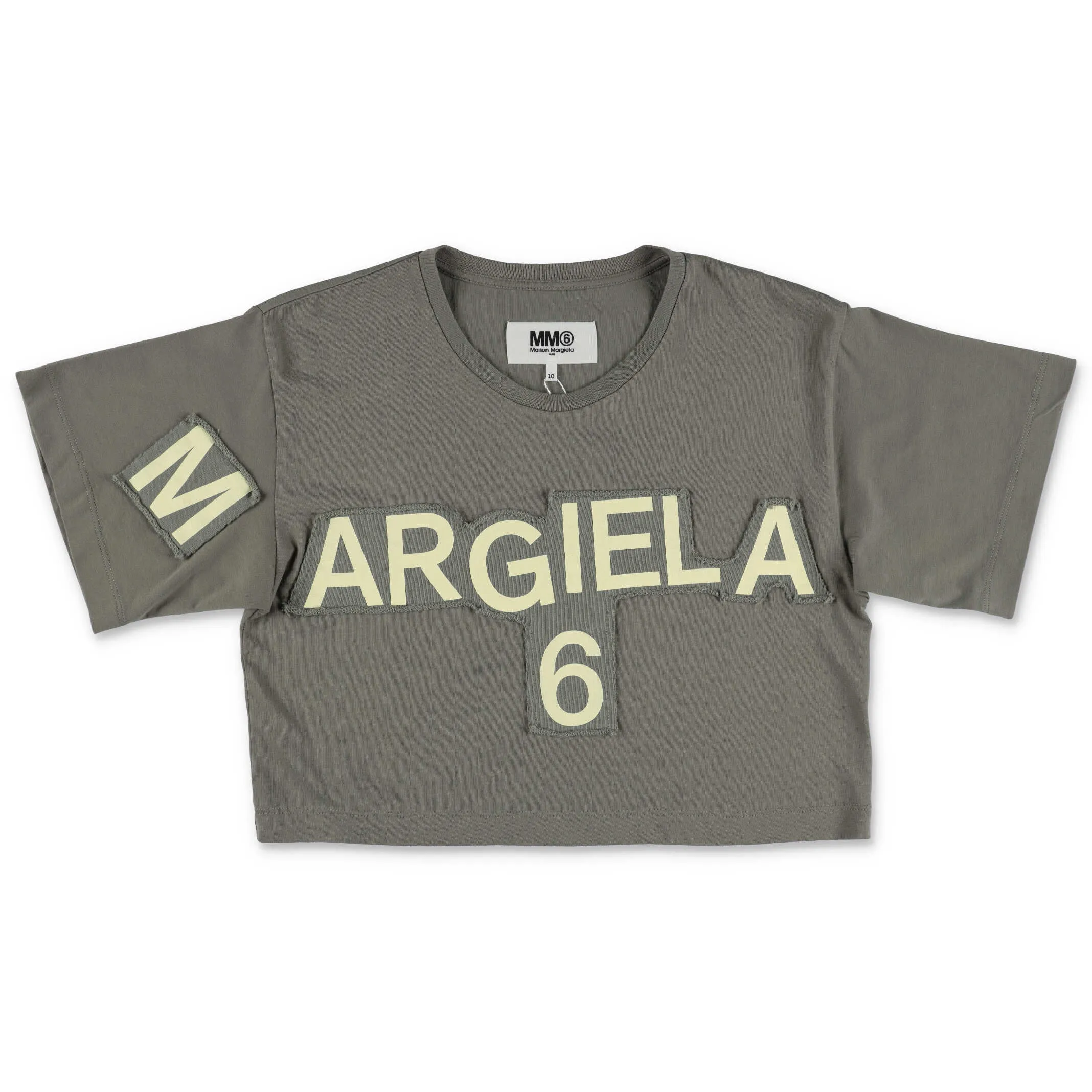 MM6 Maison Margiela Kids Logo Printed Crewneck T-Shirt