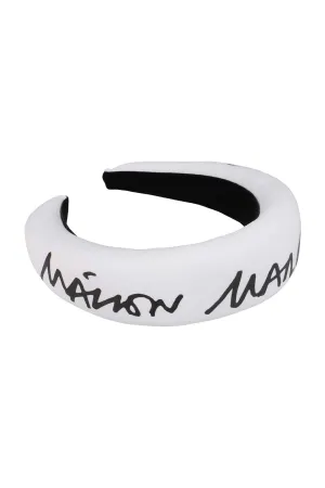MM6 Maison Margiela Kids Logo Printed Headband
