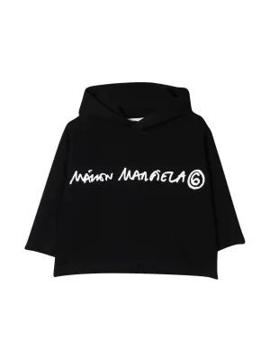 MM6 Maison Margiela Kids Logo Printed Hoodie