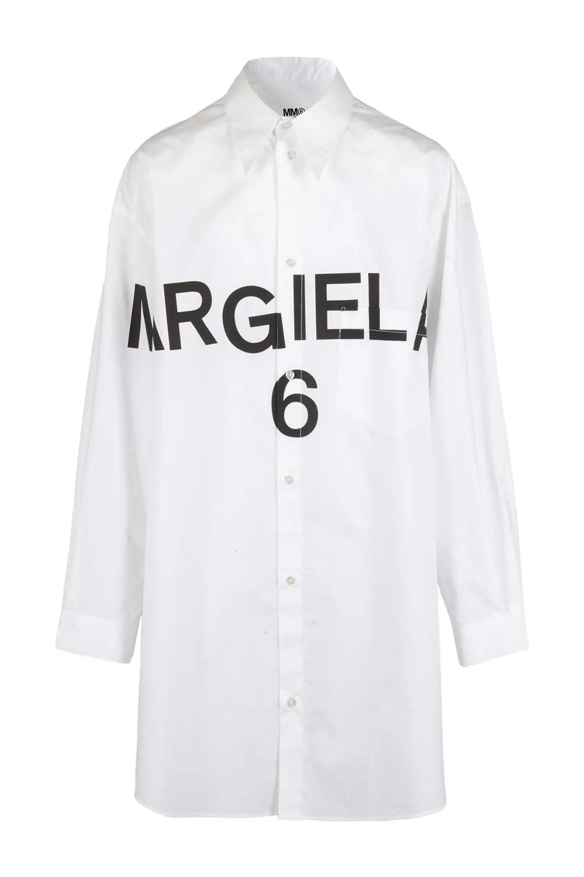 MM6 Maison Margiela Kids Logo Printed Long-Sleeved Shirt
