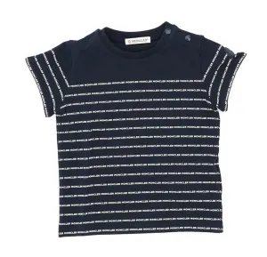 Moncler Enfant Allover Logo Printed Crewneck T-Shirt