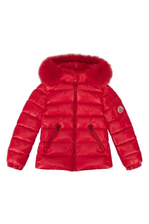 Moncler Enfant Fur Trim Down Jacket