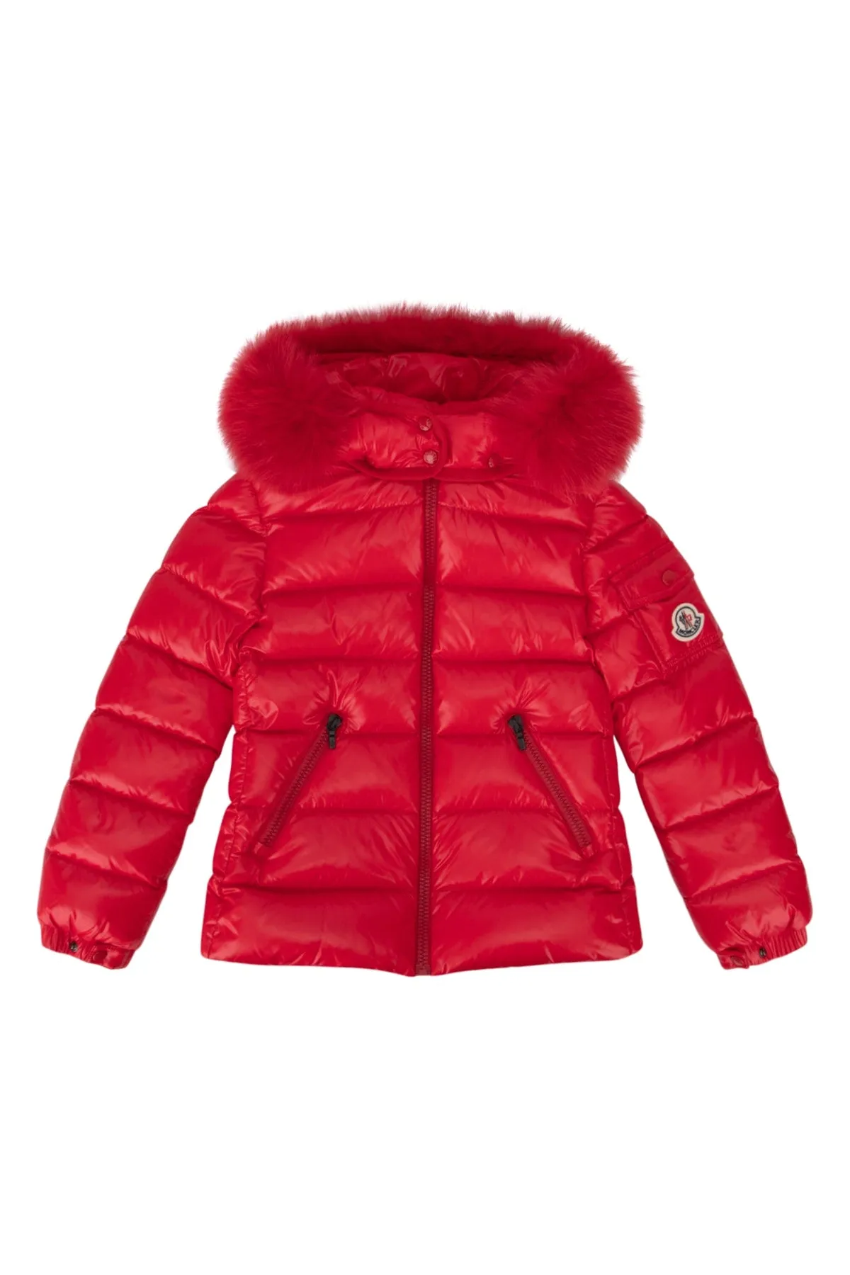 Moncler Enfant Fur Trim Down Jacket