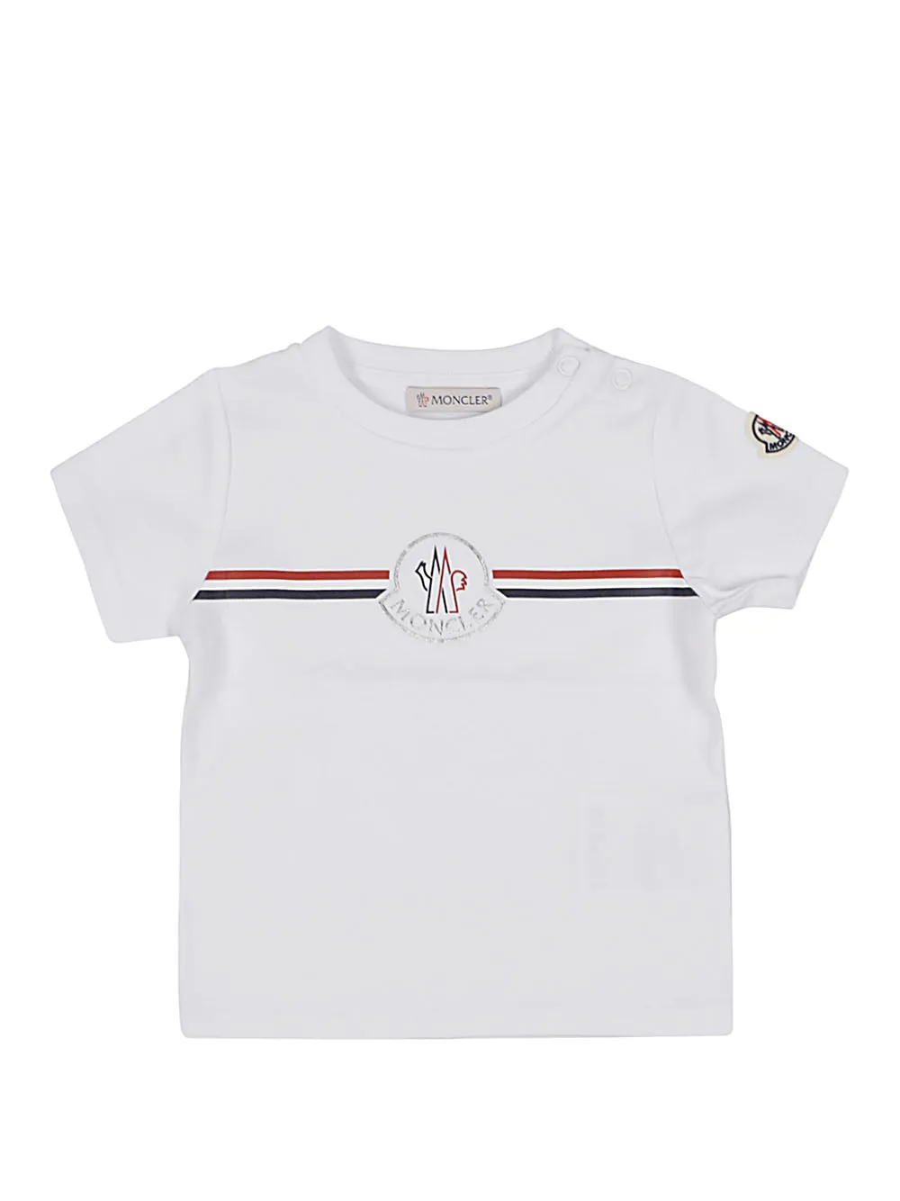 Moncler Enfant Logo Patch Crewneck T-Shirt