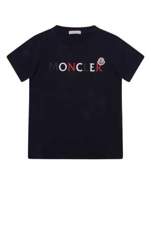 Moncler Enfant Logo Patch Crewneck T-Shirt