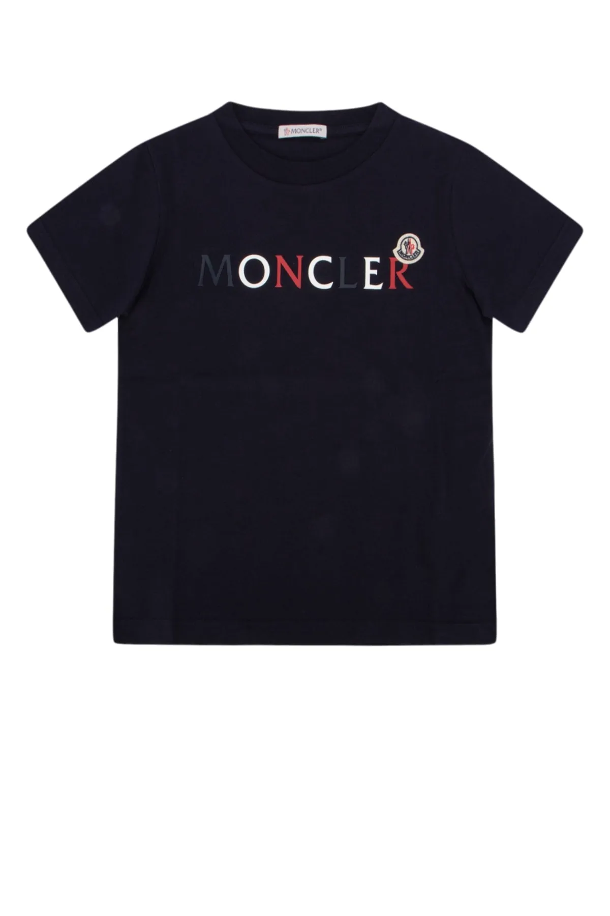 Moncler Enfant Logo Patch Crewneck T-Shirt