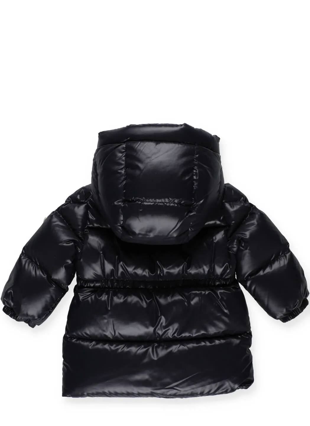 Moncler Enfant Logo Patch Hooded Coat