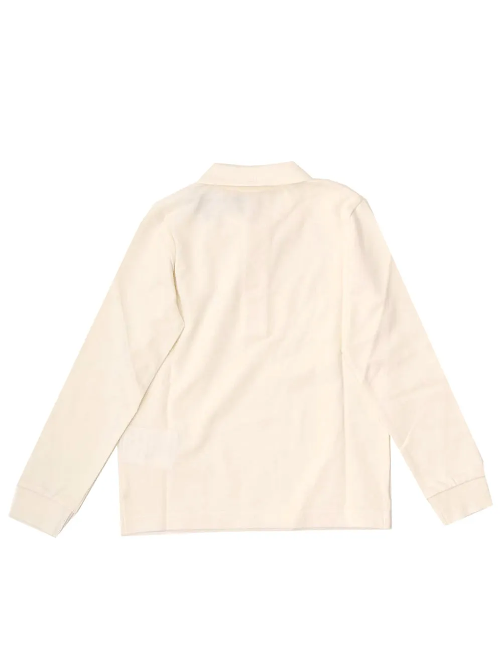 Moncler Enfant Logo Patch Long-Sleeve Polo Shirt
