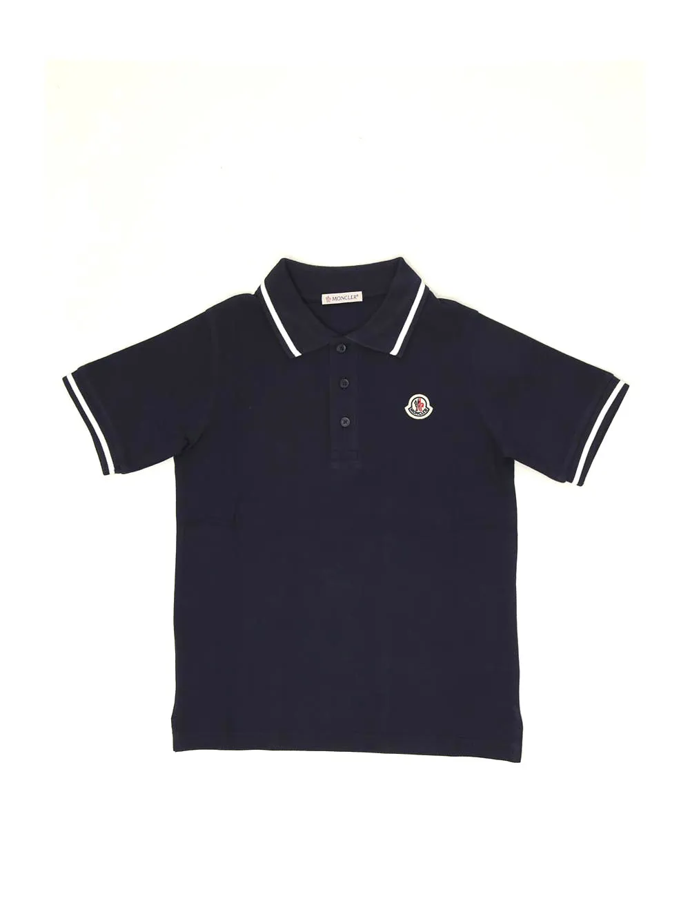 Moncler Enfant Logo Patch Polo Shirt