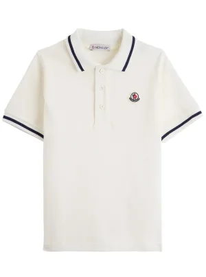 Moncler Enfant Logo Patch Polo Shirt
