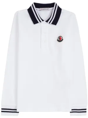 Moncler Enfant Logo Patch Polo Shirt