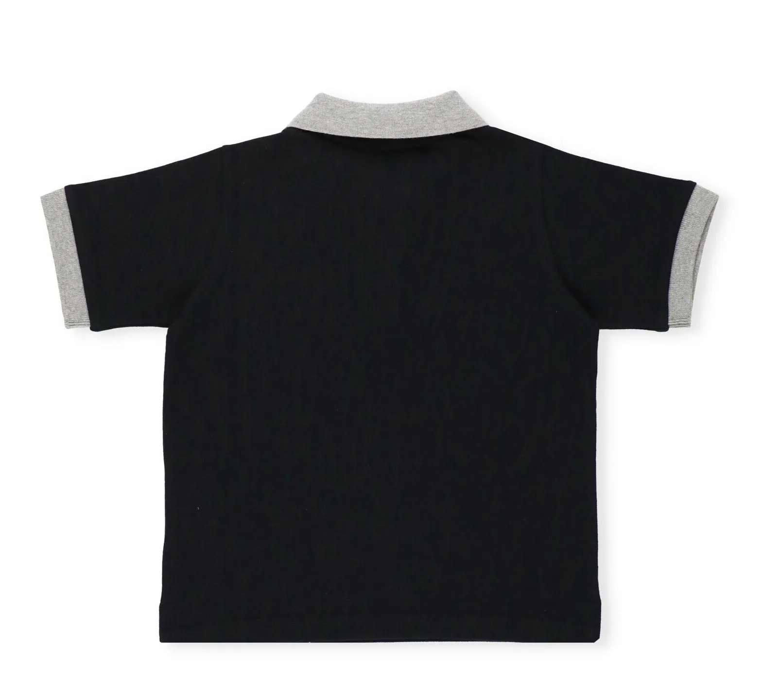 Moncler Enfant Logo Patch Short Sleeved Polo Shirt