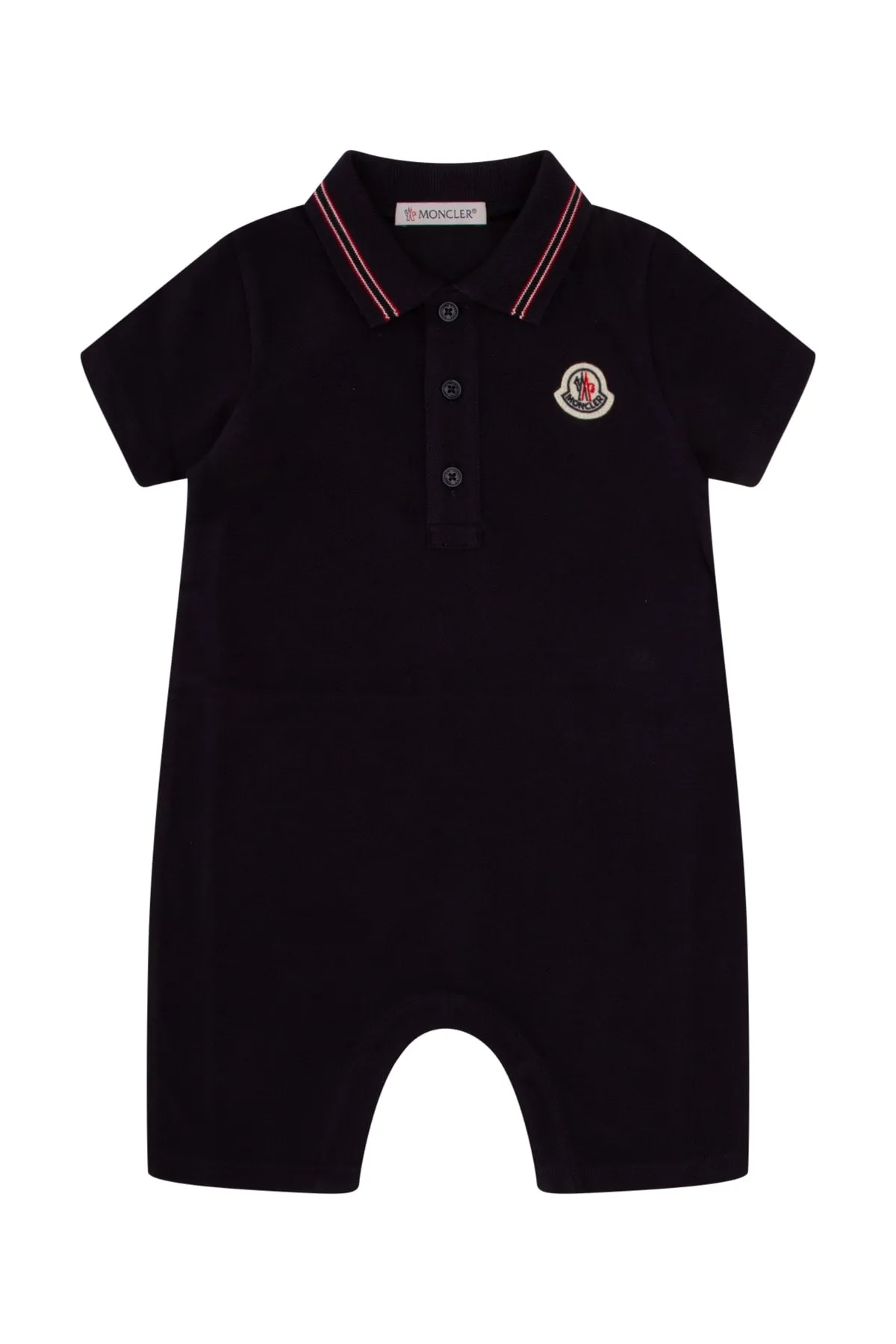 Moncler Enfant Logo Patch Short Sleeved Tracksuit
