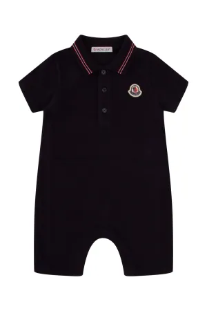 Moncler Enfant Logo Patch Short Sleeved Tracksuit