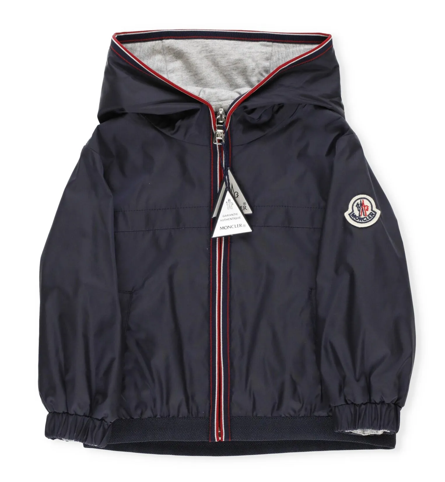 Moncler Enfant Logo Patch Zip-Up Jacket