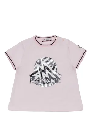 Moncler Enfant Logo Print Crewneck T-Shirt