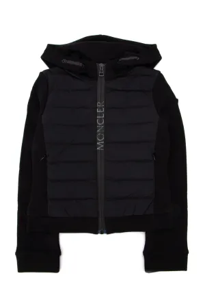 Moncler Enfant Logo Print Hooded Jacket